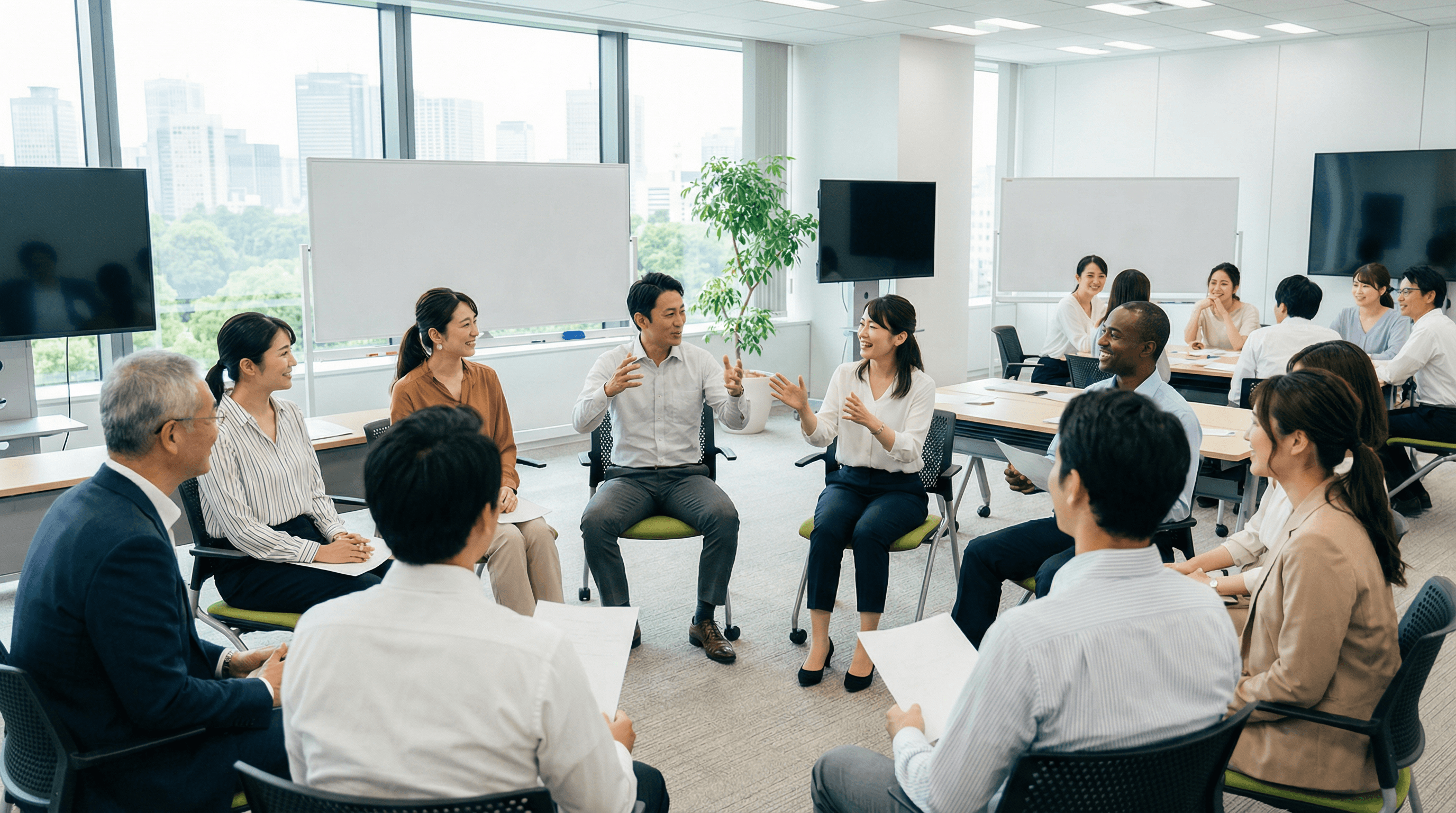 企業向け話し方研修の様子